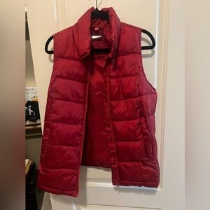 Red M Puffy vest